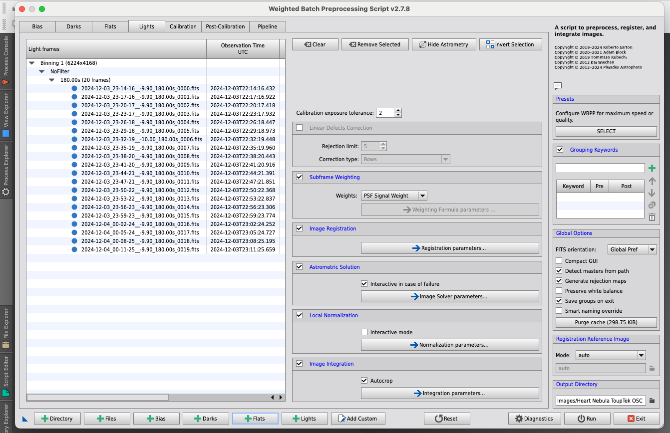 Weighted Batch Preprocessing