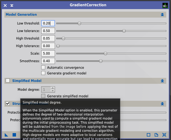 Gradient Removal
